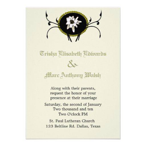 Edelweiss Wedding Invitation