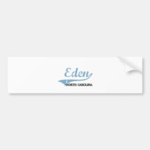 Eden North Carolina City Classic Bumper Stickers