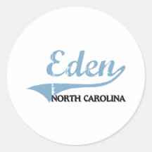 Eden North Carolina City Classic Stickers