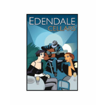 Edendale Cellars White wine label art t-shirts by edendale Edendale Cellars White wine label art t-shirts