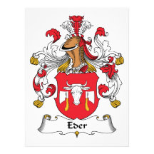 Eder Family Crest Personalized Invitations