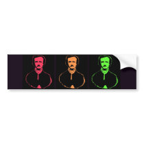 Edgar Allan Po Collage Bumper Sticker