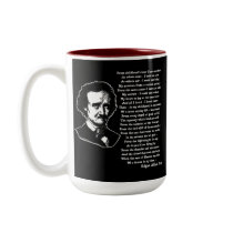 Edgar Allan Poe Poem ALONE mugs