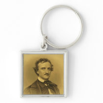 Edgar Allan Poe Portrait Key Chain