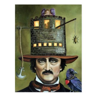 Edgar Allan Poe Post Card