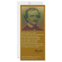 Edgar Allan Poe Rack Card Template