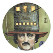 Edgar Allan Poe Round Stickers