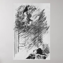 Edgar Allan Poe's The Raven By Edouard Manet Poster