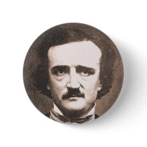 Edgar Allen Poe Button