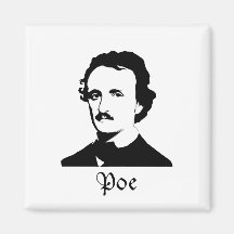 Edgar Allen Poe Fridge Magnet