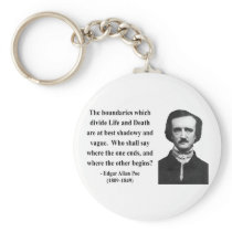 Edgar Allen Poe Quote 10b Keychains