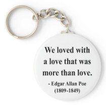 Edgar Allen Poe Quote 12a Keychains
