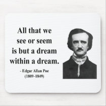 Edgar Allen Poe Quote 1b Mousepads