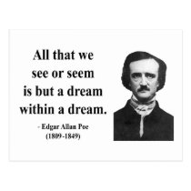 Edgar Allen Poe Quote 1b postcards