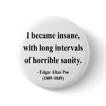 Edgar Allen Poe Quote 2a Pinback Button