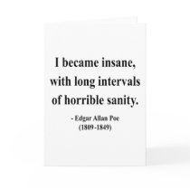 Edgar Allen Poe Quote 2a Cards
