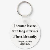 Edgar Allen Poe Quote 2a keychains