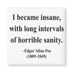 Edgar Allen Poe Quote 2a magnets