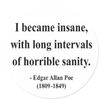 Edgar Allen Poe Quote 2a stickers