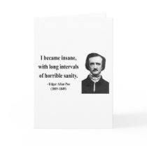 Edgar Allen Poe Quote 2b Greeting Card