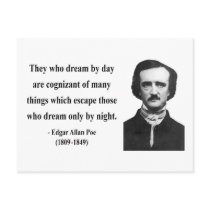 Edgar Allen Poe Quote 3b Postcard