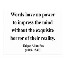 Edgar Allen Poe Quote 4a postcards