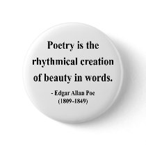 Edgar Allen Poe Quote 5a Pinback Button
