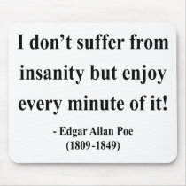 Edgar Allen Poe Quote 6a mousepads