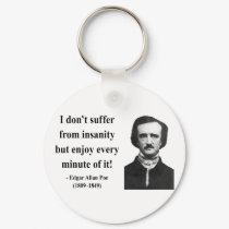 Edgar Allen Poe Quote 6b keychains