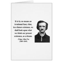 Edgar Allen Poe Quote 7b Greeting Cards