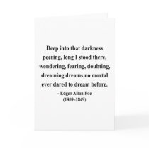 Edgar Allen Poe Quote 8a Card