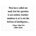 Edgar Allen Poe Quote 9a Postcard