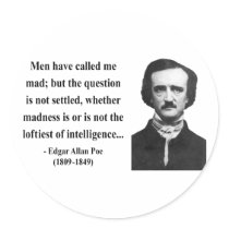 Edgar Allen Poe Quote 9b Sticker