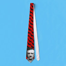 Edgar Allen Poe Raven tie by Dynomoose Edgar Allen Poe Raven tie