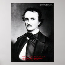 Edgar Allen Poe "Religion Is" Wisdom Quote Gifts Posters