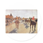 Edgar Degas - 1869-72 Jockeys @ Grand Stand Horse stickers