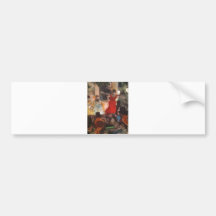 Edgar Degas - 1876-77 Cafe Concert Woman Red Dress Bumper Stickers
