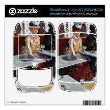 Edgar Degas - Absinthe BlackBerry Curve Decal