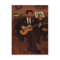 Edgar Degas  - Artist's Father 1871-72 Oil Canvas Postcards