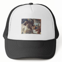 Edgar Degas - At Mirror 1899 Pastel Paper dancer Trucker Hats