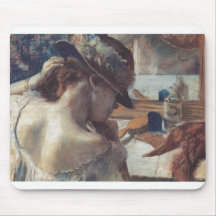 Edgar Degas - At Mirror 1899 Pastel Paper dancer Mouse Pads