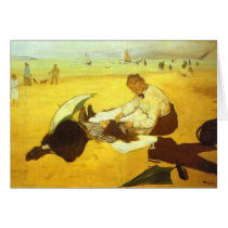 Edgar Degas - At the Beach cards