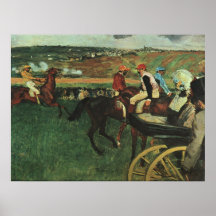 Edgar Degas - At the Races 1877-1880 Horse Jockey Print