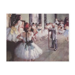 Edgar Degas Ballet Lesson Postcard