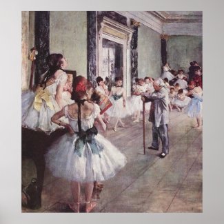 Edgar Degas Ballet Lesson print