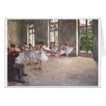 Edgar Degas - Ballet Rehearsal Class 1873 oil Greeting Cards