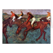 Edgar Degas - Before the start (Jockeis during tra Cards