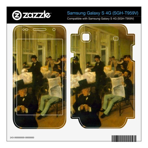 Edgar Degas - Cotton Exchange Samsung Galaxy S 4G Decal