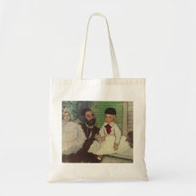 Edgar Degas - Count Lepic & his Daughters 1870 oil Bags
