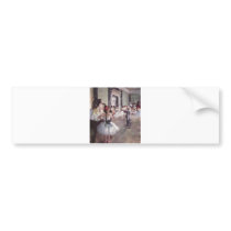 Edgar Degas - Dance Class 1875 oil canvas dancers Bumper Stickers